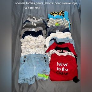 3-6 months baby boy clothes bundles(19pcs)-   SOLD